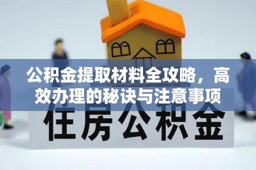特克斯公积金提取材料全攻略，高效办理的秘诀与注意事项