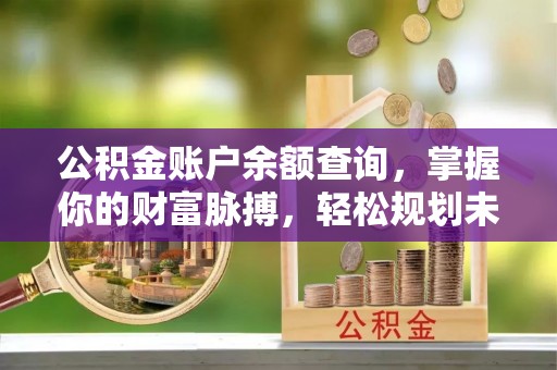 特克斯公积金账户余额查询，掌握你的财富脉搏，轻松规划未来