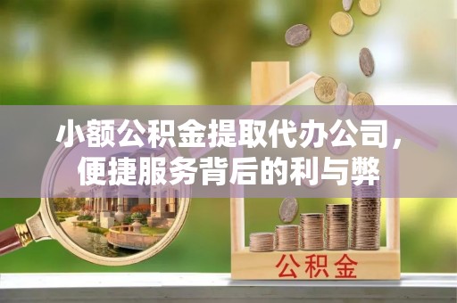 特克斯小额公积金提取代办公司，便捷服务背后的利与弊
