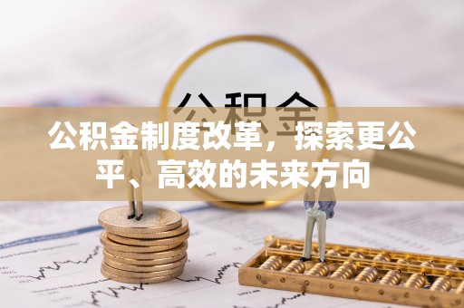 特克斯公积金制度改革，探索更公平、高效的未来方向