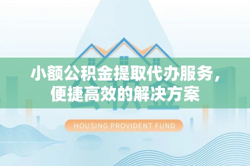 特克斯小额公积金提取代办服务，便捷高效的解决方案