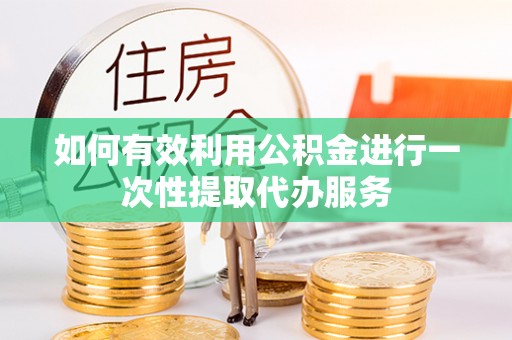 特克斯如何有效利用公积金进行一次性提取代办服务
